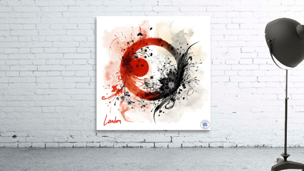 Red Paisly Yang 3 by Landon