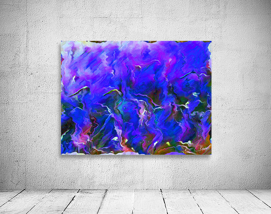 Abstract Long Grass in Amethyst Wall Preview