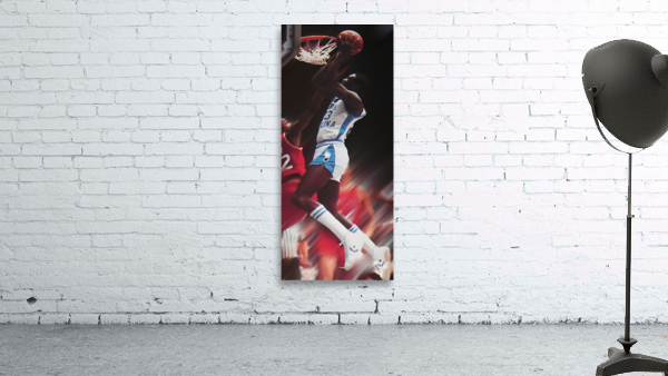 1982 Michael Jordan UNC Basketball Painting Wall Preview