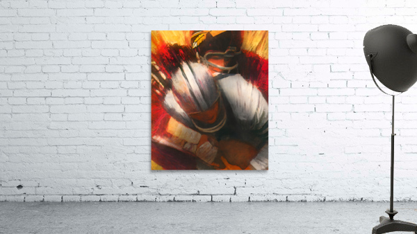 Throwback Washington vs. Dallas Football Art by Row One Brand