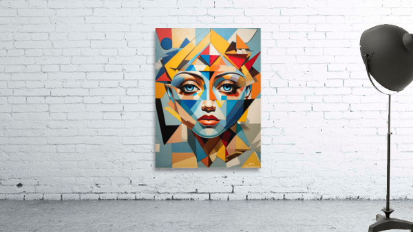 Geometric Deconstruction Dynamic art Wall Preview