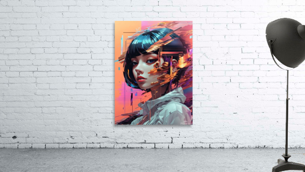 Glitch Aesthetics Dynamic art Wall Preview