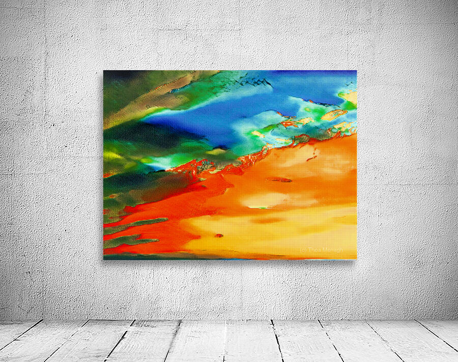 Sunset Pixel Art Wall Preview