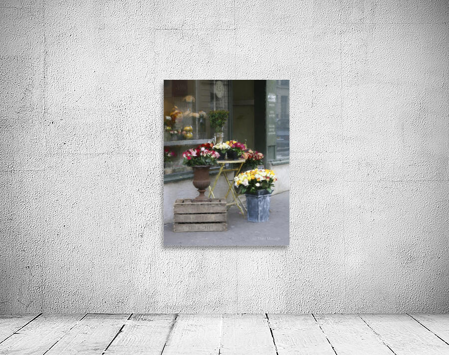 Roses Outside a Parisian Shop Wall Preview