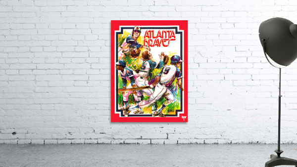 1975 Atlanta Braves Throwback Art Wall Preview