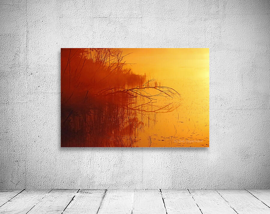 Foggy Glowing Sunrise Wall Preview