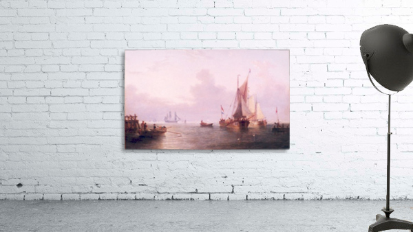 Shipping off a Dutch Port Wall Preview