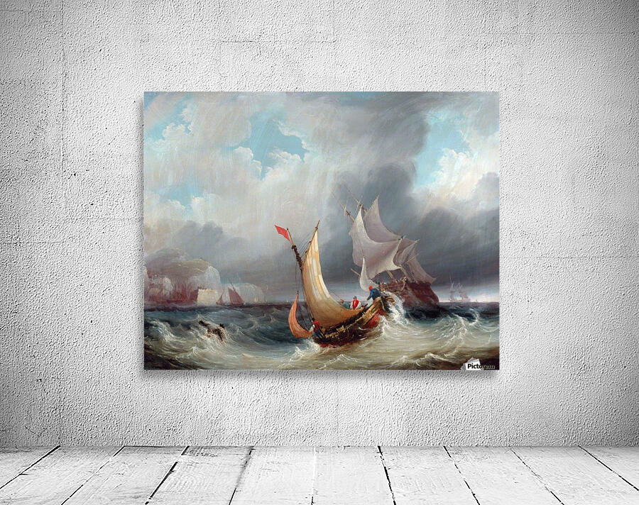 Shipping Offshore in a Stormy Sea Wall Preview