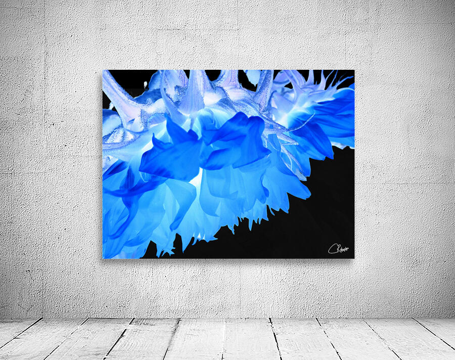  Blue Sunflowers Edge Wall Preview