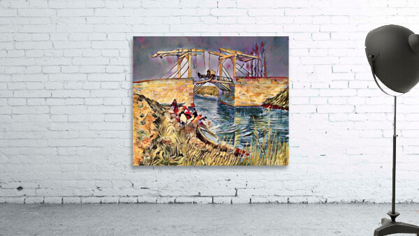 the langlois bridge dig oil2 Wall Preview