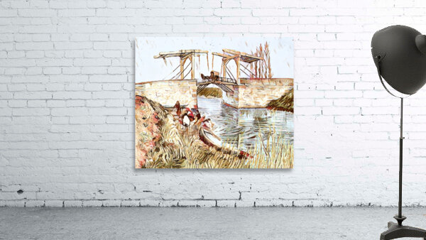 the langlois bridge dig watercolor Wall Preview