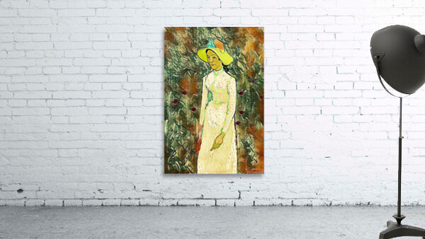 van gogh 1890 girl in white digitized pastel by Van Gogh by ArteFinoArt