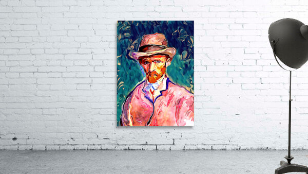 van gogh watercolor paint dig polyart Wall Preview