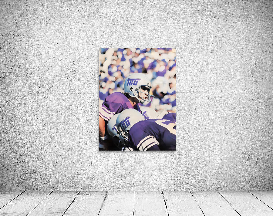 TCU Throwback 70s Football Art by Row One Brand
