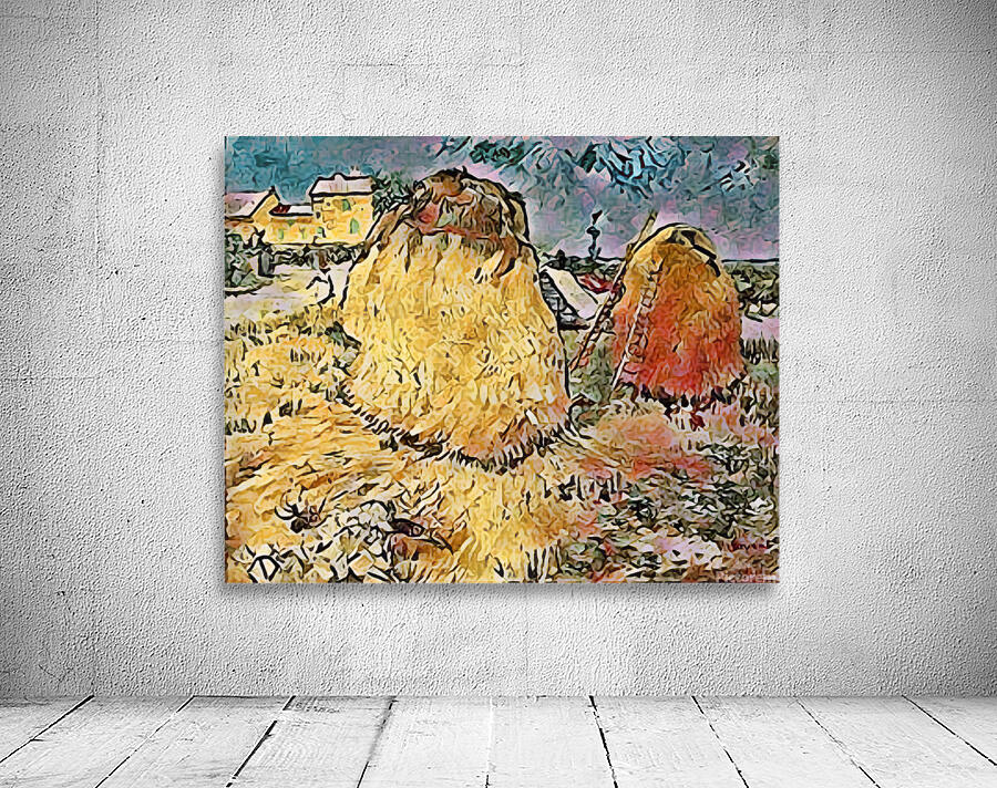 van gogh haystacks in provence2 Wall Preview