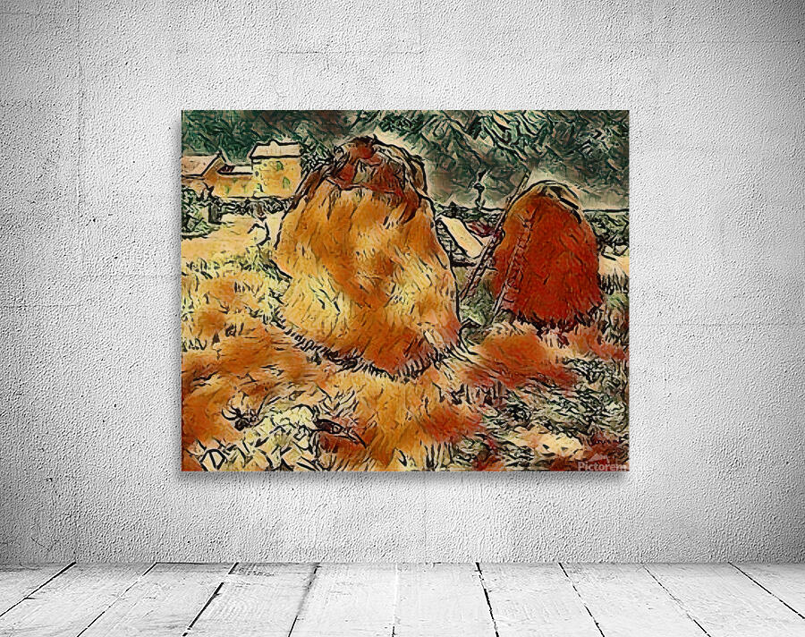 vincent van gogh haystacks in provence4 by Van Gogh by ArteFinoArt