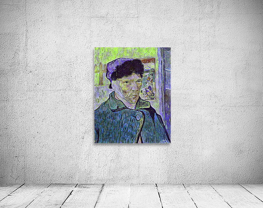 Self Portrait with Bandaged Ear 7 by Van Gogh by ArteFinoArt