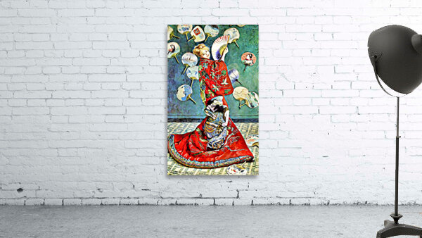 Madame Monet en costume japonais 1876 dig by Monet by ArteFinoArt