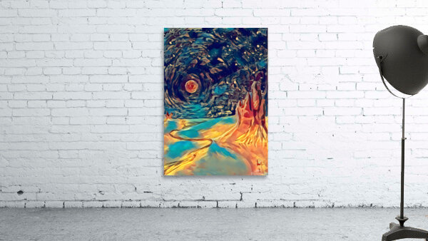 Monet Oil Painting Weeping Willow dig polyart by Monet by ArteFinoArt