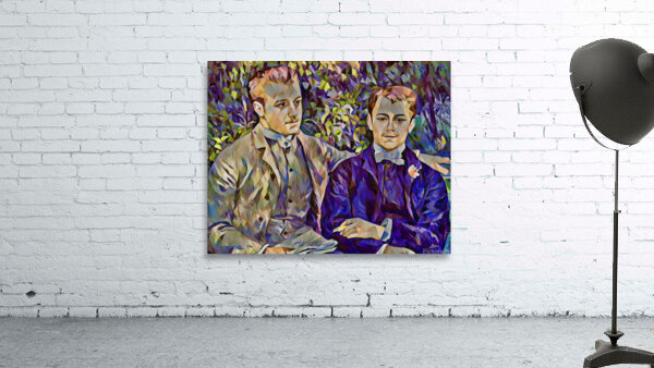 Portrait of Charles and Georges Durand Ruel 1882 by Renoir by ArteFinoArt