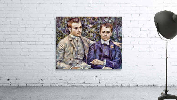 Portrait of Charles and Georges Durand Ruel 1882. by Renoir by ArteFinoArt