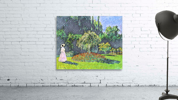 Woman in the Garden 1867 dig imp by Monet by ArteFinoArt