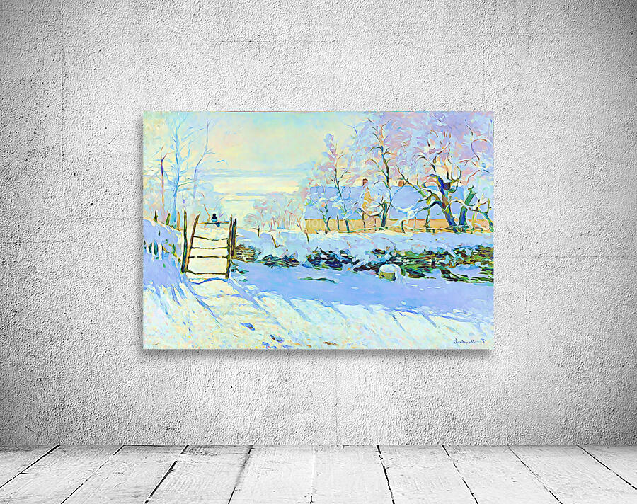 The Magpie 1868–1869  oil by Monet by ArteFinoArt