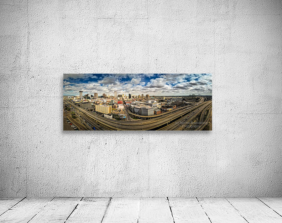 New Orleans Day Aerial City and Hi-way View Wall Preview