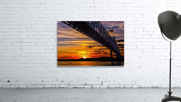 New Orleans Up River Sunset Wall Preview