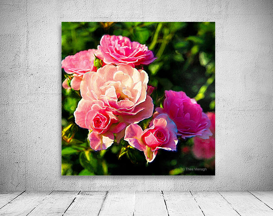 Soft Pink Rose Petals Wall Preview