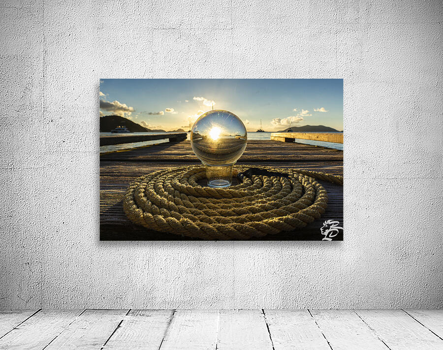 Crystall Ball on a Dock Line by Rob Lyons