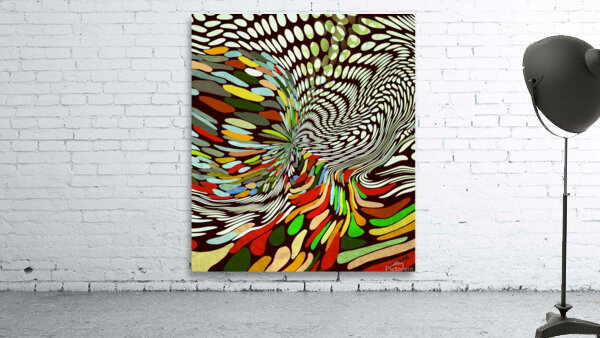 Vibrant Kaleidoscope - Abstract Art Print Wall Preview