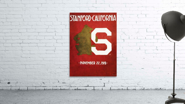1919 Cal Stanford Big Game Football Program Cover Art Wall Preview