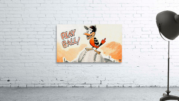 Play Ball Baltimore Orioles Art by Row One Brand