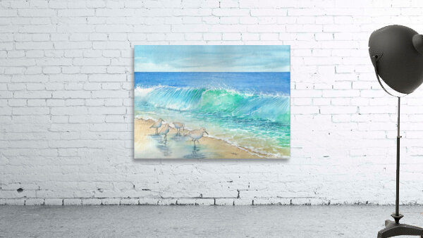A Wave Breaking on the Beach by Hubert ABITBOL