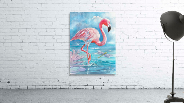 Pink Flamingo - Florida by Hubert ABITBOL