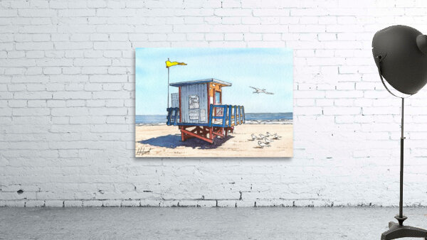 Cocoa Beach Lifeguard Hut in Florida by Hubert ABITBOL
