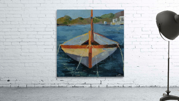 Sailboat in Mallorca by Gretchen Stuppy