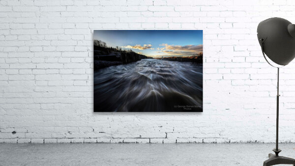 Worumbos Winter Flood - Maine River Wall Art Wall Preview