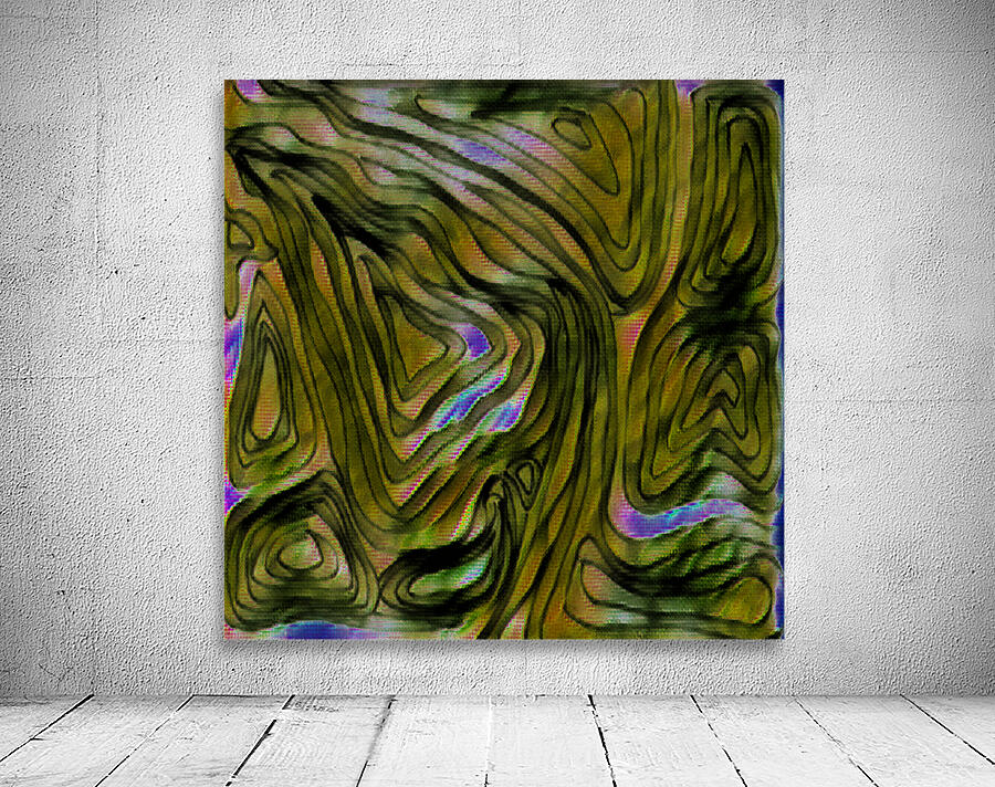 Abstract Ethereal Lined Shapes Version 3 Wall Preview