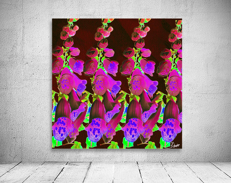 Cool Foxgloves Version 5 Wall Preview