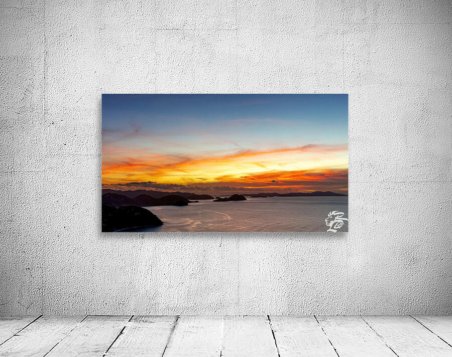 Sunset over the USVI   Orange by Rob Lyons