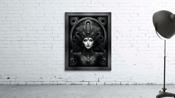 Madam Grey Shadow Of The Mystical Realm Enchanting AI Concept Art Portrait by Xzendor7 by xzendor7