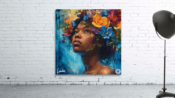 Flower Woman 10 Aperçu sur mur