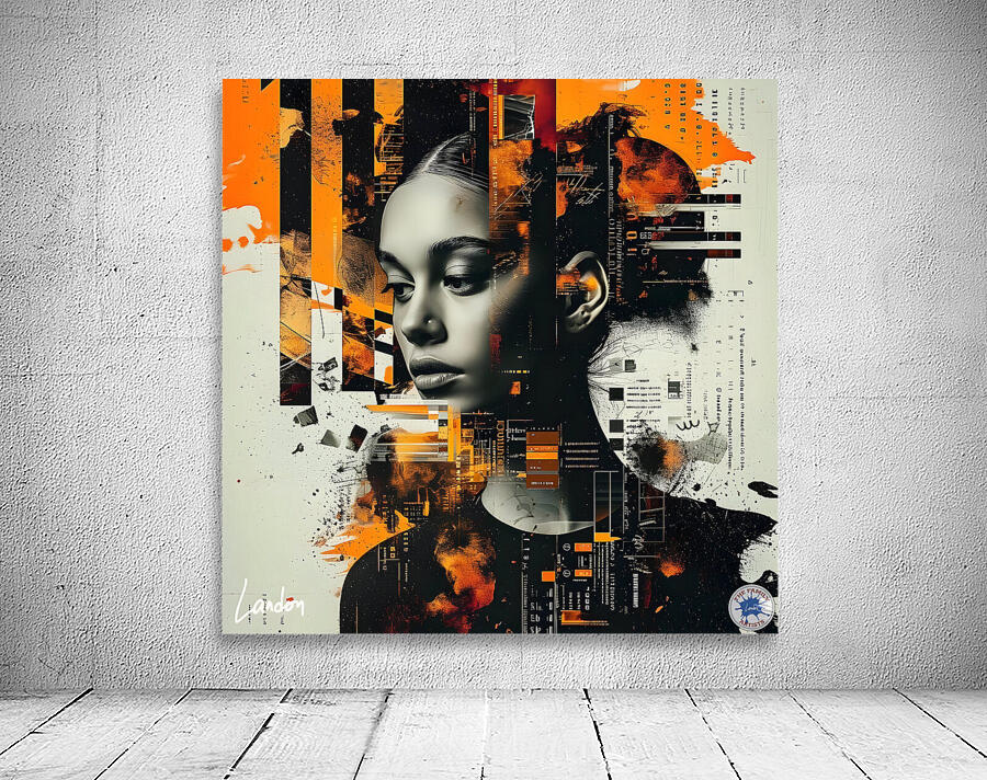 Her Digital Glitch 3 Wall Preview