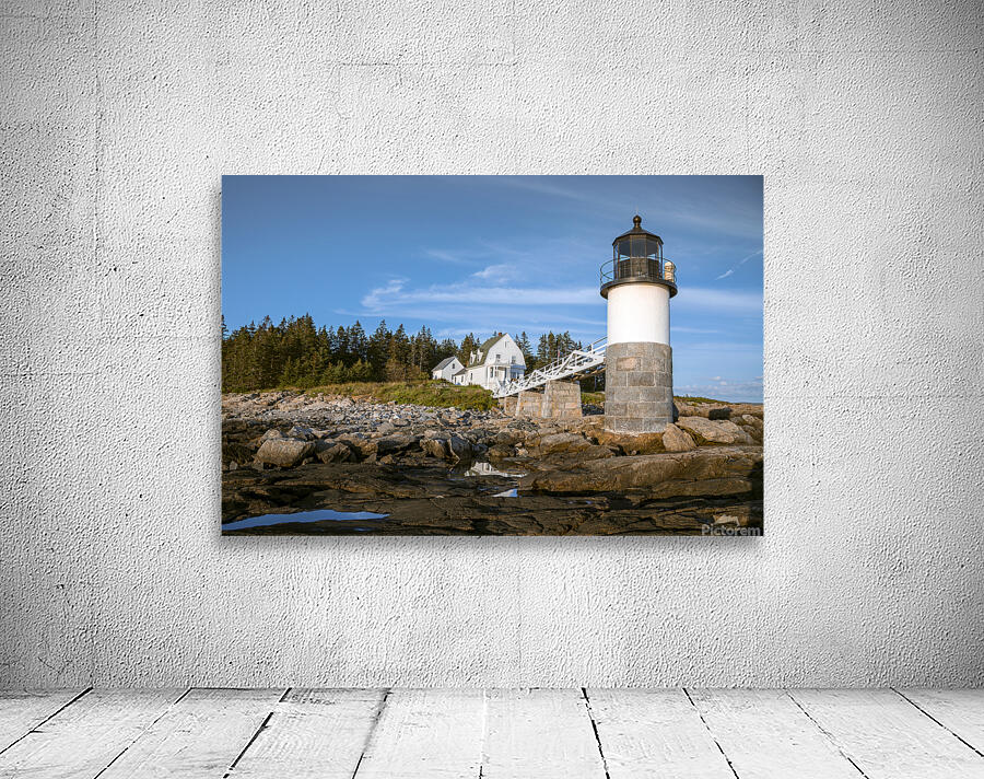 Marshall Point Lighthouse at Low Tide in Midcoast Maine Wall Preview