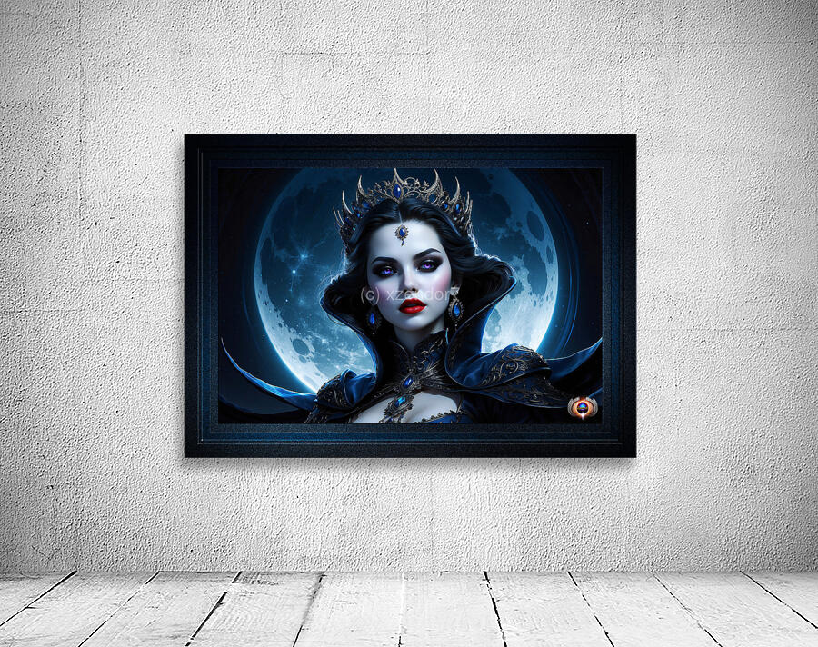 Portrait Of The Vampire Moon Queen Captivating AI Concept Art by Xzendor7 by xzendor7