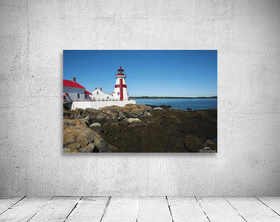 Head Harbor Lighthouse Overlooking Bay of Fundy in Canada by Allan Wood