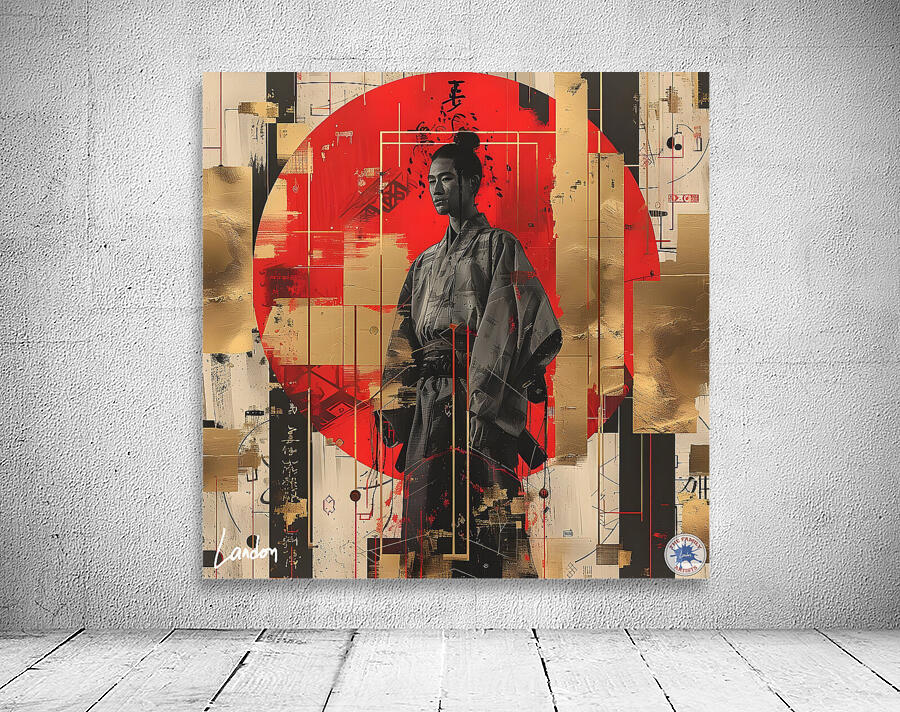 Op Art Samurai 2 Wall Preview