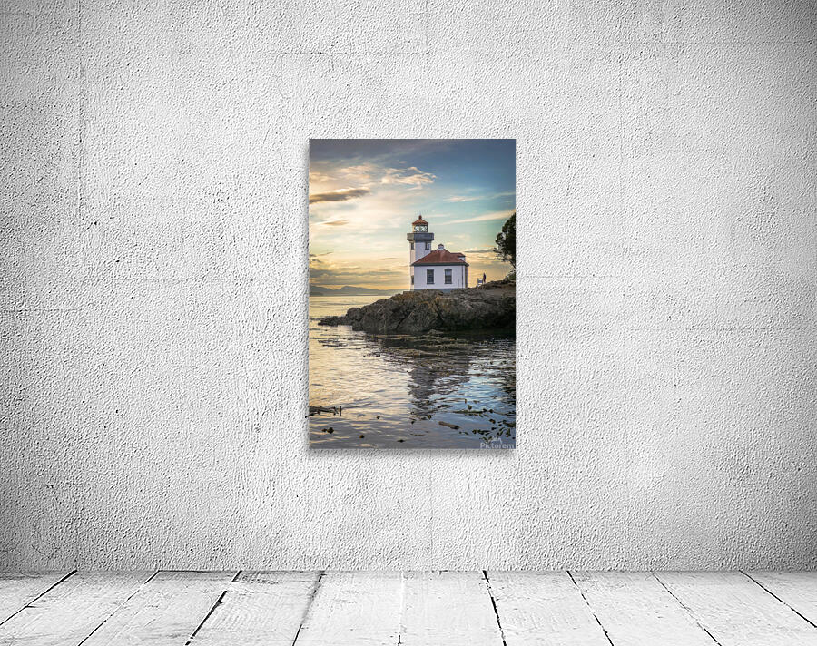 Fall Evening at Lime Kiln Lighthouse San Juan Island Wall Preview